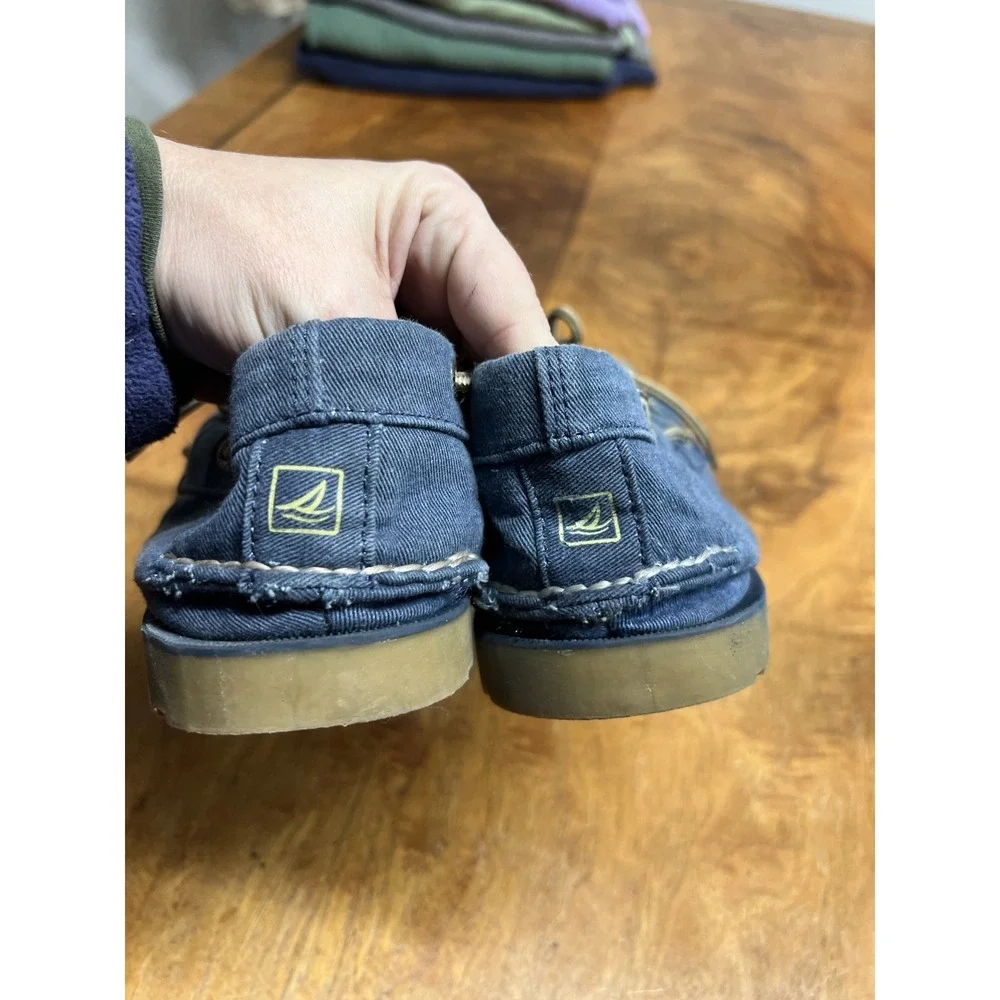 Sperry Top-Sider Shoes Men's 11.5 Navy Authentic Original 2-Eye Boat 1779040
